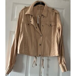 BLANKNYC Tan‎ Moto Jacket NWT Size Large